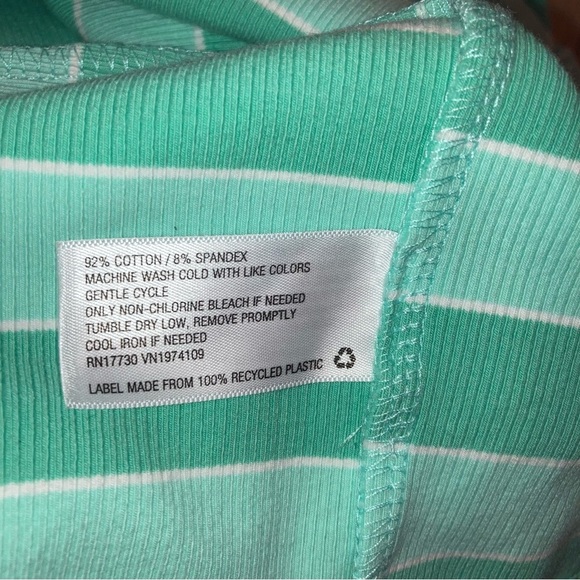 Wild FableWomen’s Green Striped Dress Size Large | Preppy Polo Collar - Picture 4 of 9
